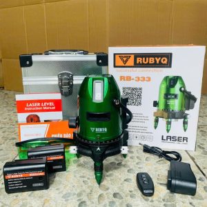 Máy cân mực laser RubyQ 5 tia xanh siêu sáng ( 2 pin, kèm điều khiển từ xa )