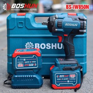 Máy siết bu lông pin Boshun không chổi than 850N/M - 02 pin 15 cell